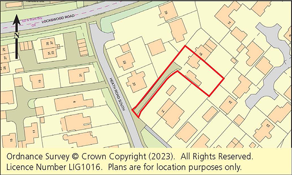 Lot: 128 - THREE-BEDROOM COTTAGE FOR IMPROVEMENT ON FIFTH OF AN ACRE PLOT WITH POTENTIAL - Plan showing location and boundary